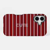 Moderne Monogram Gemêleerde  iPhone 16 Hoesje (Achterkant horizontaal)