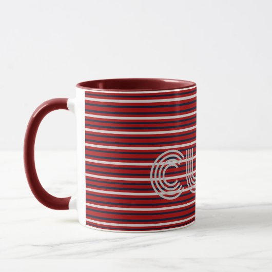 Moderne Monogram Gemêleerde Mok (Links)