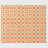 Moderne monogram geometrisch kleurblok cadeaupapier (Vlak)