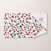 Moderne Monogram Geometrisch Patroon Bad Handdoek (Handdoek)