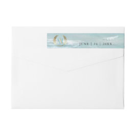 Moderne monogram Geometrische strand bruiloft