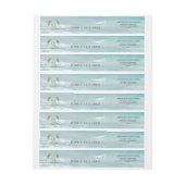 Moderne monogram Geometrische strand bruiloft (Vel)