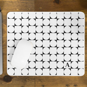 Moderne Monogram Geometrische Trendy Muismat