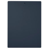 Moderne Monogram Gepersonaliseerd Blauw en Goud Klembord (Achterkant)
