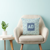 Moderne monogram gepersonaliseerde kussen voor pas (Stoel)