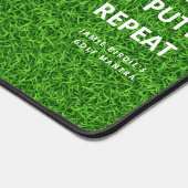 Moderne Monogram Golfer Groen Gras Grappig Bureaumat (Hoek)