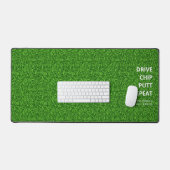 Moderne Monogram Golfer Groen Gras Grappig Bureaumat (Keyboard & Muis)