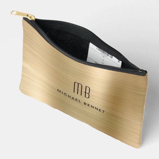 Moderne Monogram Goud Etui (Open)