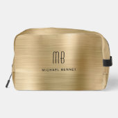 Moderne Monogram Goud Toilettasje (Achterkant)