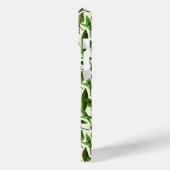 Moderne Monogram Groene Botanische Case-Mate iPhone Case (Achterkant / Links)
