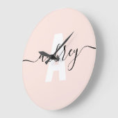 Moderne monogram handschrift Calligrafie Naam Grote Klok (Hoek)