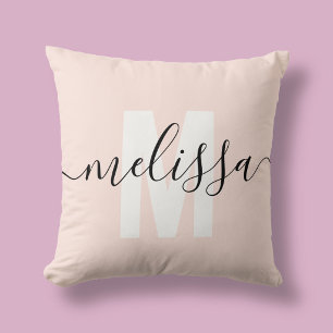 Moderne monogram handschrift Calligrafie-naam Kussen