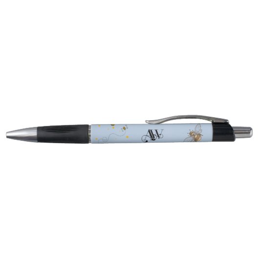 Moderne Monogram Honingpot Pen (Bovenkant)