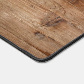 Moderne Monogram Houten Initialen Professioneel Bureaumat (Hoek)