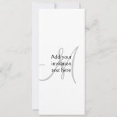 Moderne Monogram Huwelijksuitnodigingen Kaart (Achterkant)