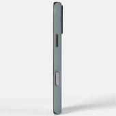 Moderne Monogram Initiaal in Grijs Pewter Contempo Case-Mate iPhone Case (Achterkant / Rechts)