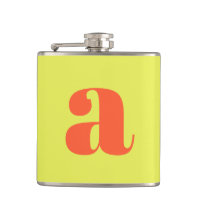 Moderne Monogram Initiaal Letter Chartreuse Trouwf