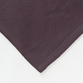 Moderne Monogram Initiaal Letter Donkerpaarse Prui Fleece Deken (Hoek)