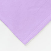 Moderne Monogram Initiaal Letter Pastel Lavendel Fleece Deken (Hoek)