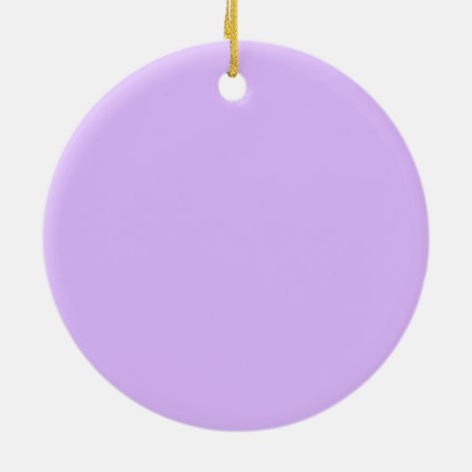 Moderne monogram Initiaal Letter Pastel Lavender Keramisch Ornament (Achterkant)