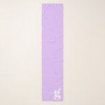 Moderne monogram Initiaal Letter Pastel Lavender Sjaal<br><div class="desc">Een modern monogram met de eerste letter van je keuze,  in pastellavender paars.</div>