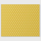 Moderne monogram Initiaal Letter Pastel Yellow Cre Cadeaupapier (Vlak)
