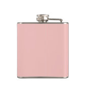 Moderne Monogram Initiaal Letter Roze Oranje Bruil Heupfles (Achterkant)