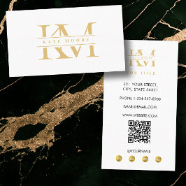 Moderne Monogram Initiaal Letters Professioneel Wi Visitekaartje