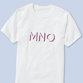 Moderne monogram Initialen Drop Shadow T-shirt