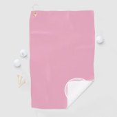 Moderne monogram Initialen Feminine Pink Golfhanddoek (Insitu)