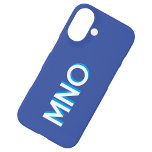 Moderne monogram Initialen gepersonaliseerd iPhone 16 Hoesje<br><div class="desc">Modern minimalistisch monogram initiaal ontwerp dat kan worden gewijzigd om te personaliseren. Wit op een blauwe achtergrond met een turquoise slagschaduw.</div>