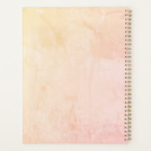 Moderne monogram Initialen Gold Circles Planner (Achterkant)