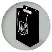 Moderne Monogram-Initialen | Zwart & Wit Klein Cadeauzakje