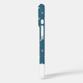 Moderne Monogram iPhone Hoesje met Hartjes (Achterkant / Links)