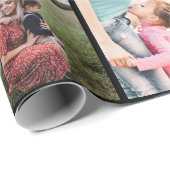 Moderne monogram je familie 16 foto-collage raster cadeaupapier (Rol Hoek)