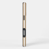 Moderne Monogram Kameel Gestreepte Bruiloftsdouche iPhone Hoesje (Rechterkant)
