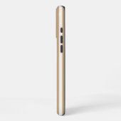 Moderne Monogram Kameel Gestreepte Bruiloftsdouche iPhone Hoesje (Linkerkant)