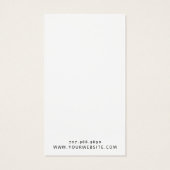 Moderne Monogram Ketting Sieraden Display Kaart (Achterkant)