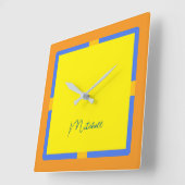 Moderne monogram klok (Hoek)