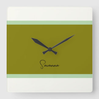 Moderne monogram klok