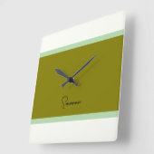 Moderne monogram klok (Hoek)