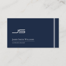 Moderne monogram legant minimalistisch eenvoudig visitekaartje