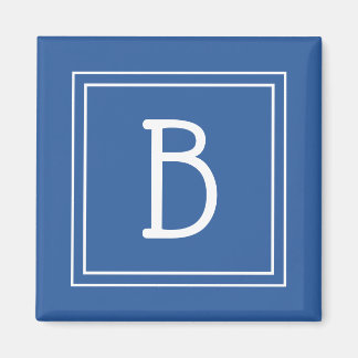 Moderne Monogram Letter Initiaal Sjabloon Koningsb Magneet