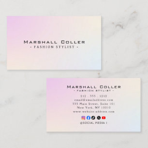 Moderne Monogram Luxe Visitekaart Visitekaartje