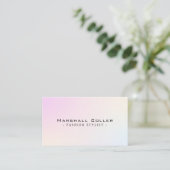 Moderne Monogram Luxe Visitekaart Visitekaartje (Staand voorkant)