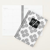 Moderne Monogram Mandala Sierad Yogamat Planner (Display)