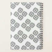 Moderne Monogram Mandala Sierad Yogamat Planner (Achterkant)