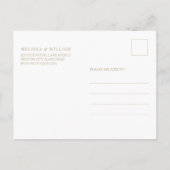 Moderne Monogram Marine bruiloft uitnodiging (Achterkant)
