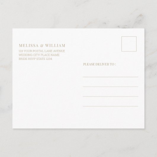 Moderne Monogram Marine bruiloft uitnodiging (Achterkant)