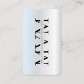 Moderne Monogram Marketing Professionele Logo Silv Visitekaartje (Voorkant)